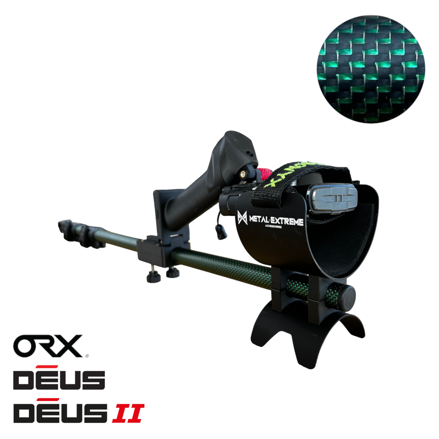 Asta Light PIEGHEVOLE Telescopica completa di ripieghevole per XP DEUS1/2 e ORX VERDE