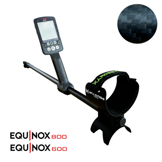 Asta Light FISSA Telescopica completa per Minelab Equinox 600/800 NERO