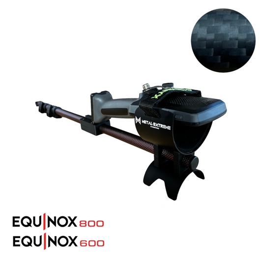 Asta Light PIEGHEVOLE Telescopica completa di ripieghevole per Minelab Equinox 600/800 NERO