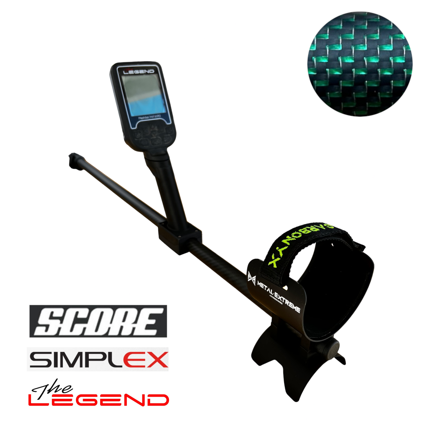 Asta BEACH Telescopica per Nokta Simplex/Legend VERDE